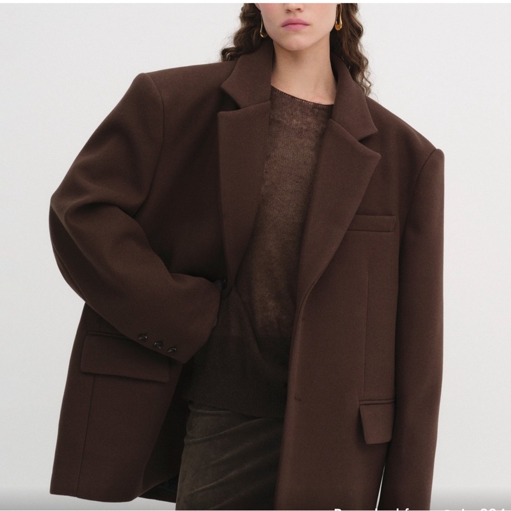Source Unknown Chocolate Brown Blazer - image 4